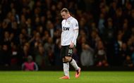 Wayne Rooney walks off the pitch after being substituted during the Barclays Premier League match between West Ham United and Manchester United at the Boleyn Ground on April 17, 2013 in London, England. (Getty Images)